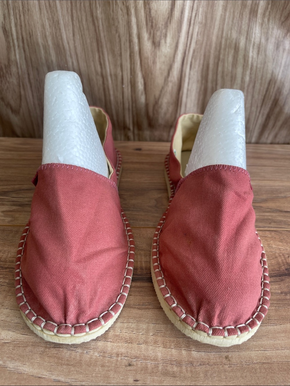 Havaianas Espadrille Slip On Sandals Canvas Shoes Rose / cream Womens 10 Men 8.5
